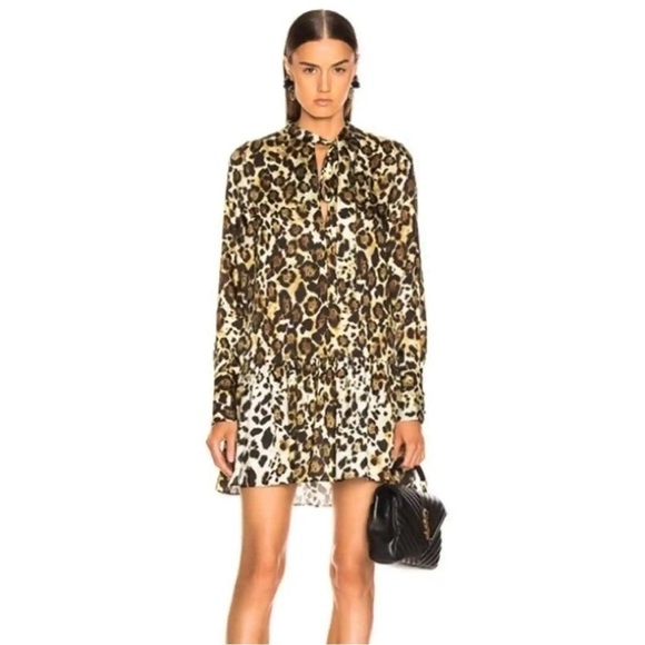 Alexis Leopard Print Dress XS - Picture 2 of 15